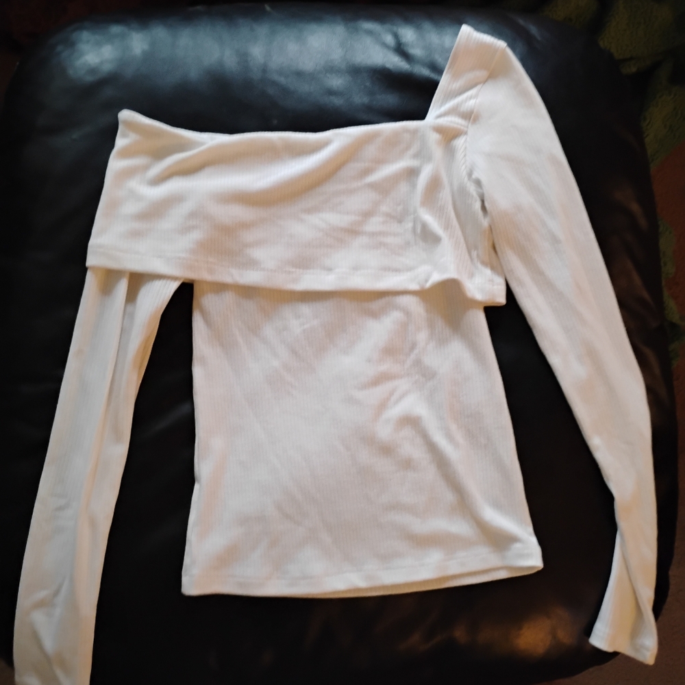 White Long Sleeve Top